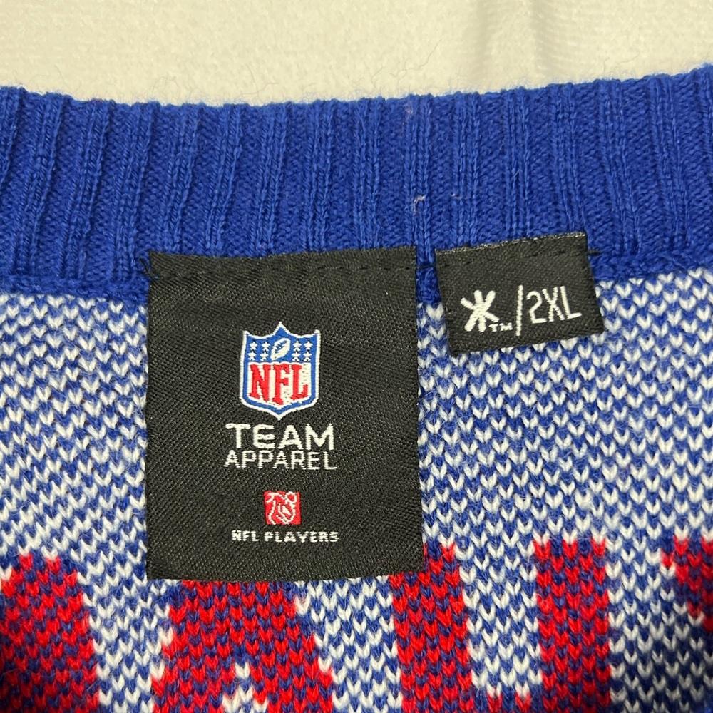 NFL Team Apparel NY Giants ODELL BECKHAM Ugly Christmas Sweater 2XL - Picture 4 of 7